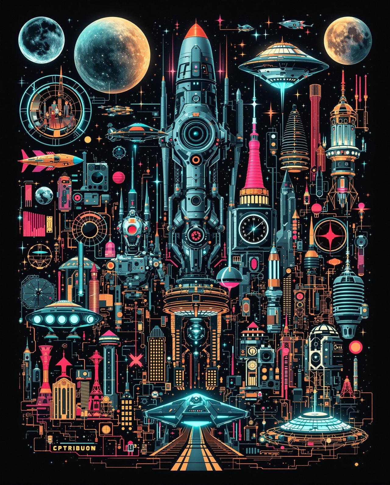 科幻电影百年史专题封面 - 从《大都会》到《沙丘》